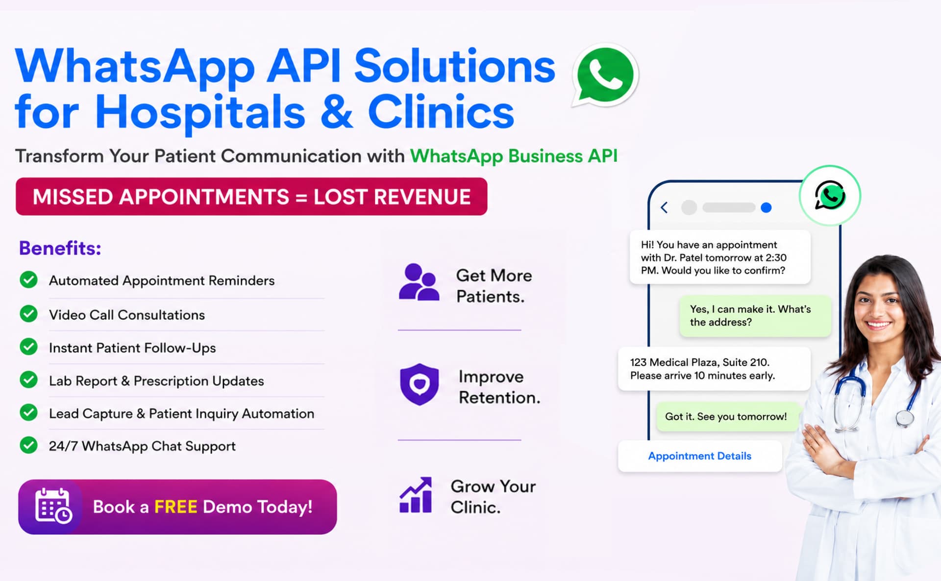 How Clinics Can Use WhatsApp API Automation for Patient Follow-ups
