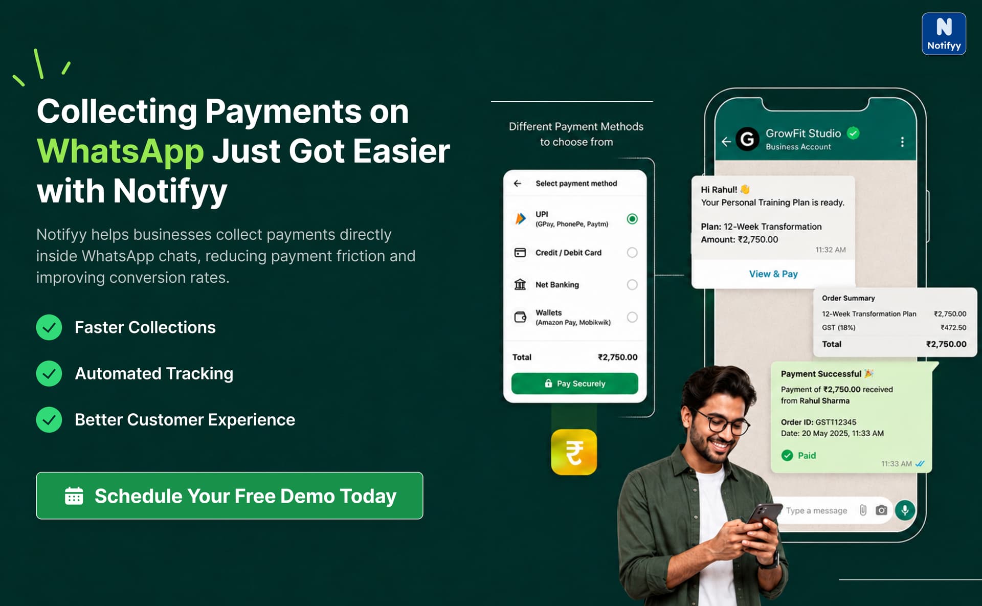 WhatsApp Payments for Business: Collect Payments Directly on WhatsApp with Notifyy