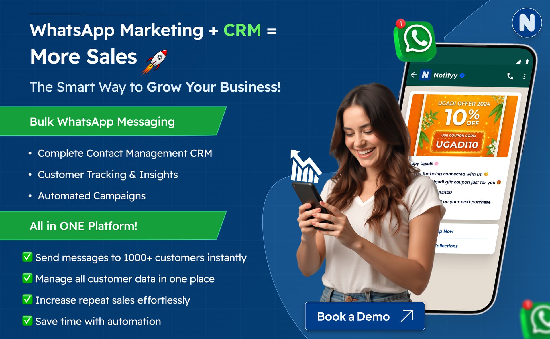 How Businesses Can Grow Sales Faster with CRM and WhatsApp Marketing Platform